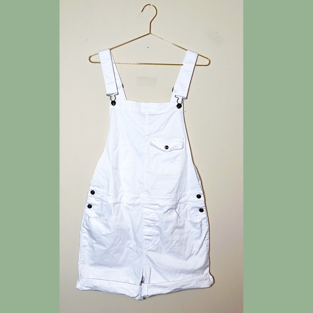 White Shortalls Overalls